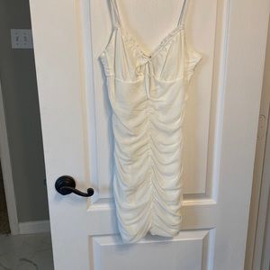 White mini dress